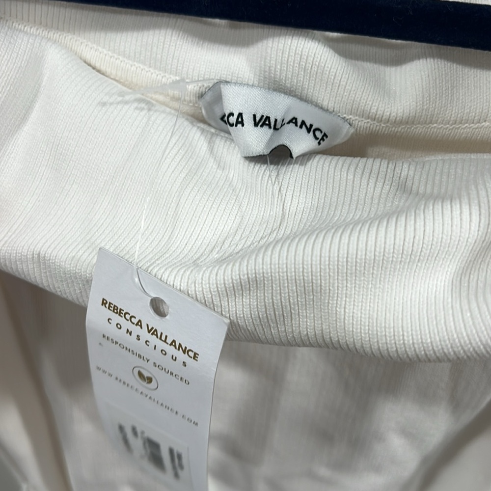 Rebecca Vallance Mariana Knit Midi Dress in Ivory - Picture 8 of 14